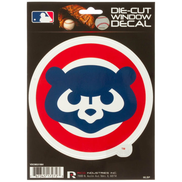 Chicago Cubs 1984 Angry Cub Logo Die-Cut Window Decal