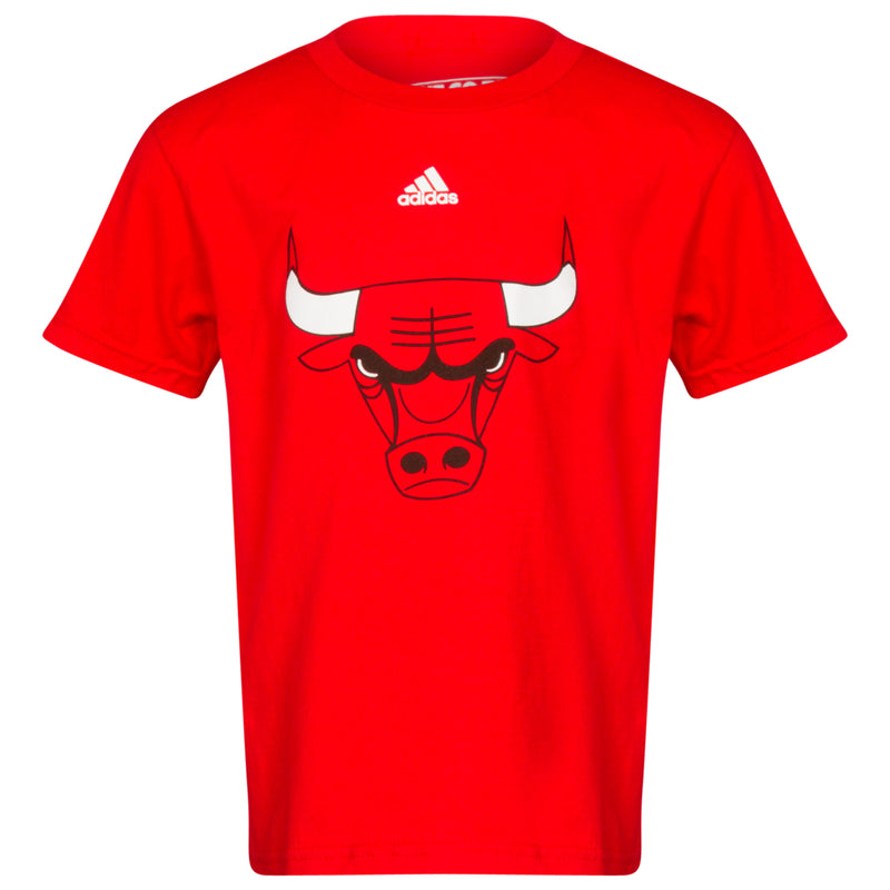 Chicago Bulls Boys/Girls 4-7 Red Primary Logo Tee