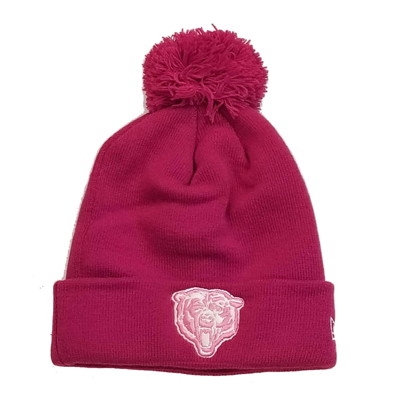 Chicago Bears Pink Bear Head Knit Hat