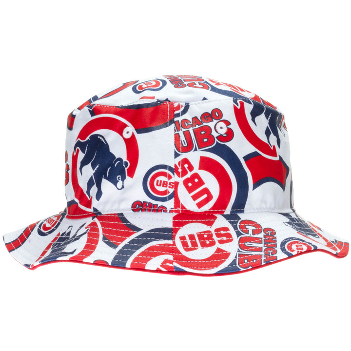 Chicago Cubs Black on Black Crawl Bear Logo Adjustable Hat