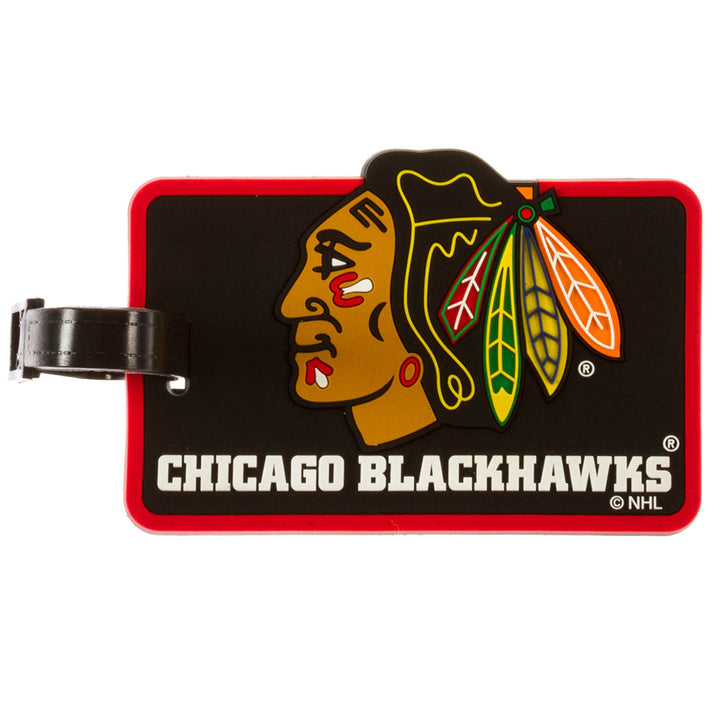 Chicago Blackhawks Black Luggage Bag Tag
