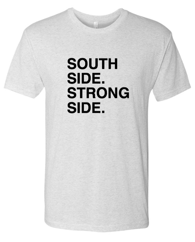 Obvious Mens Grey South Side Strong Side Tee