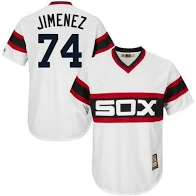 Chicago White Sox Youth 83 Striped Cooperstown Replica Eloy JIMENEZ Jersey
