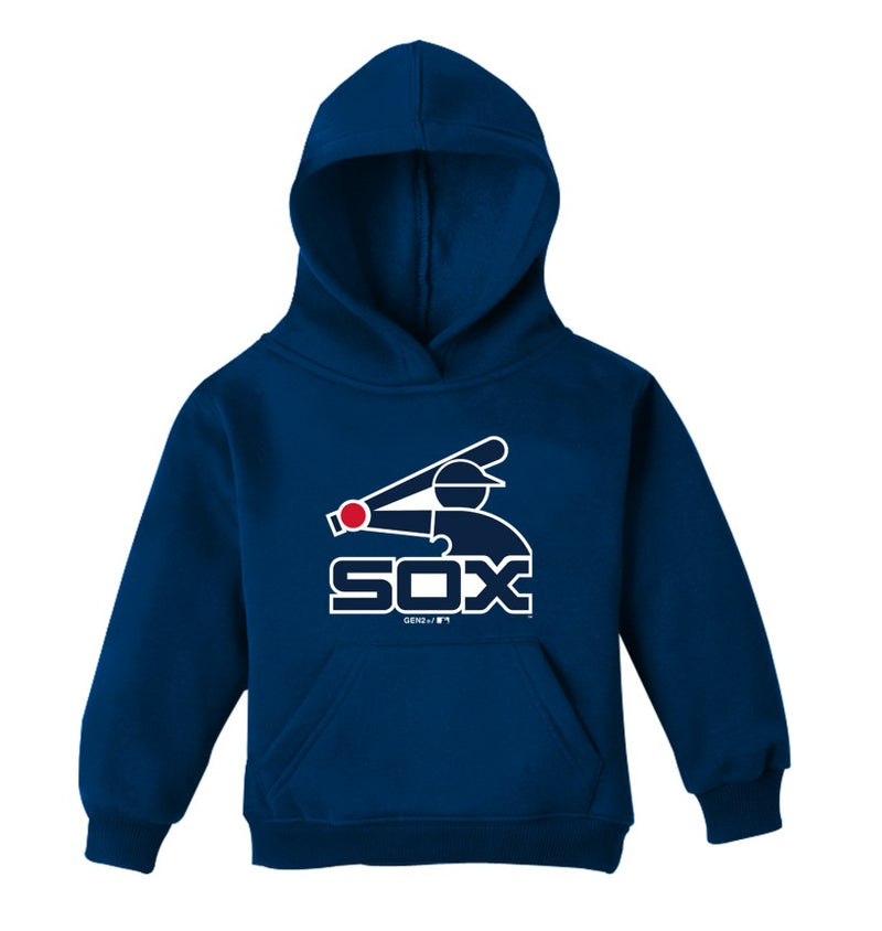 Chicago White Sox Youth Navy Batterman Logo Fleece Hood