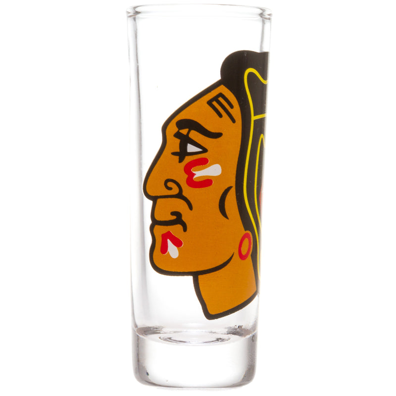 Chicago Blackhawks 2.5 oz. Oversized Logo Shooter Glass