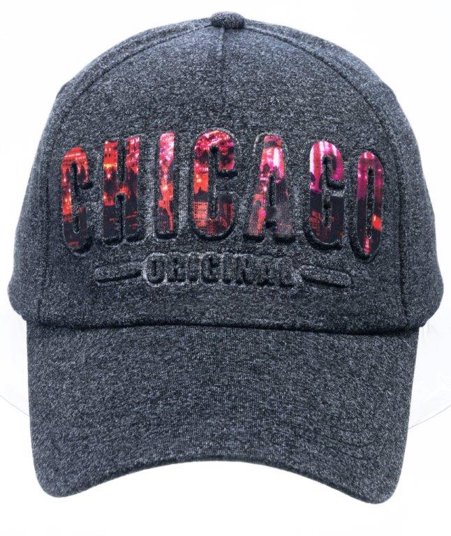 Chicago Dark Grey Night Scene Hat