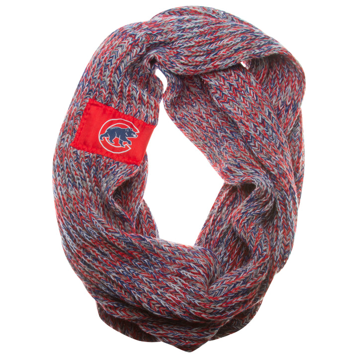 Chicago Cubs Crawl Bear Logo Knit Infinity Scarf