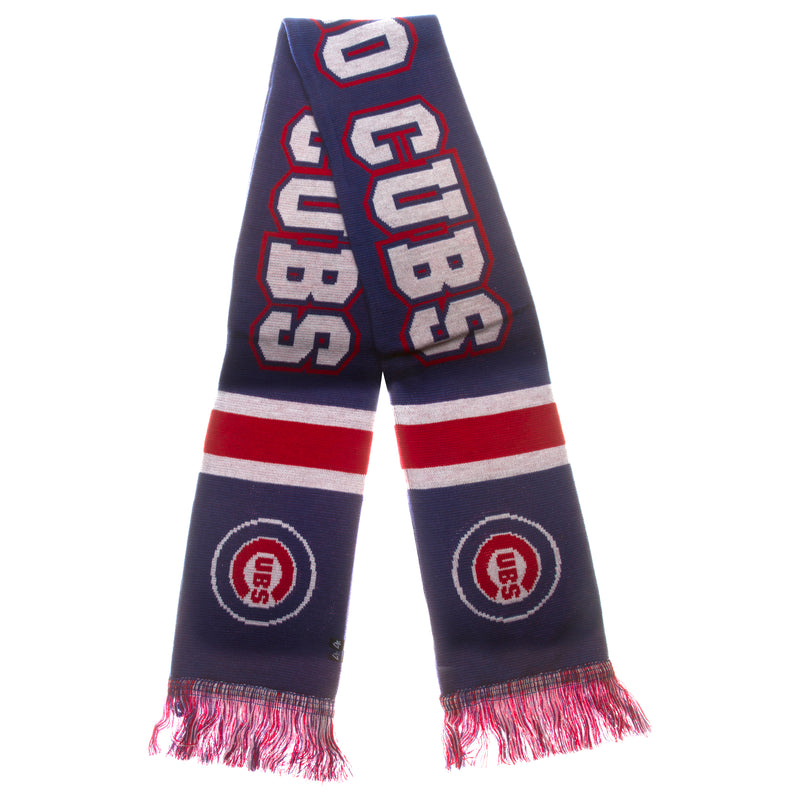 Chicago Cubs Royal and Red Bullseye Breakaway Scarf