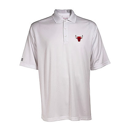 Chicago Bulls Men's White Exceed Polo by Antigua