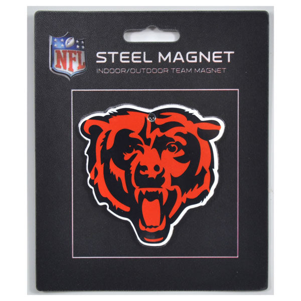 Chicago Bears "4 Steel Magnet Bears Head