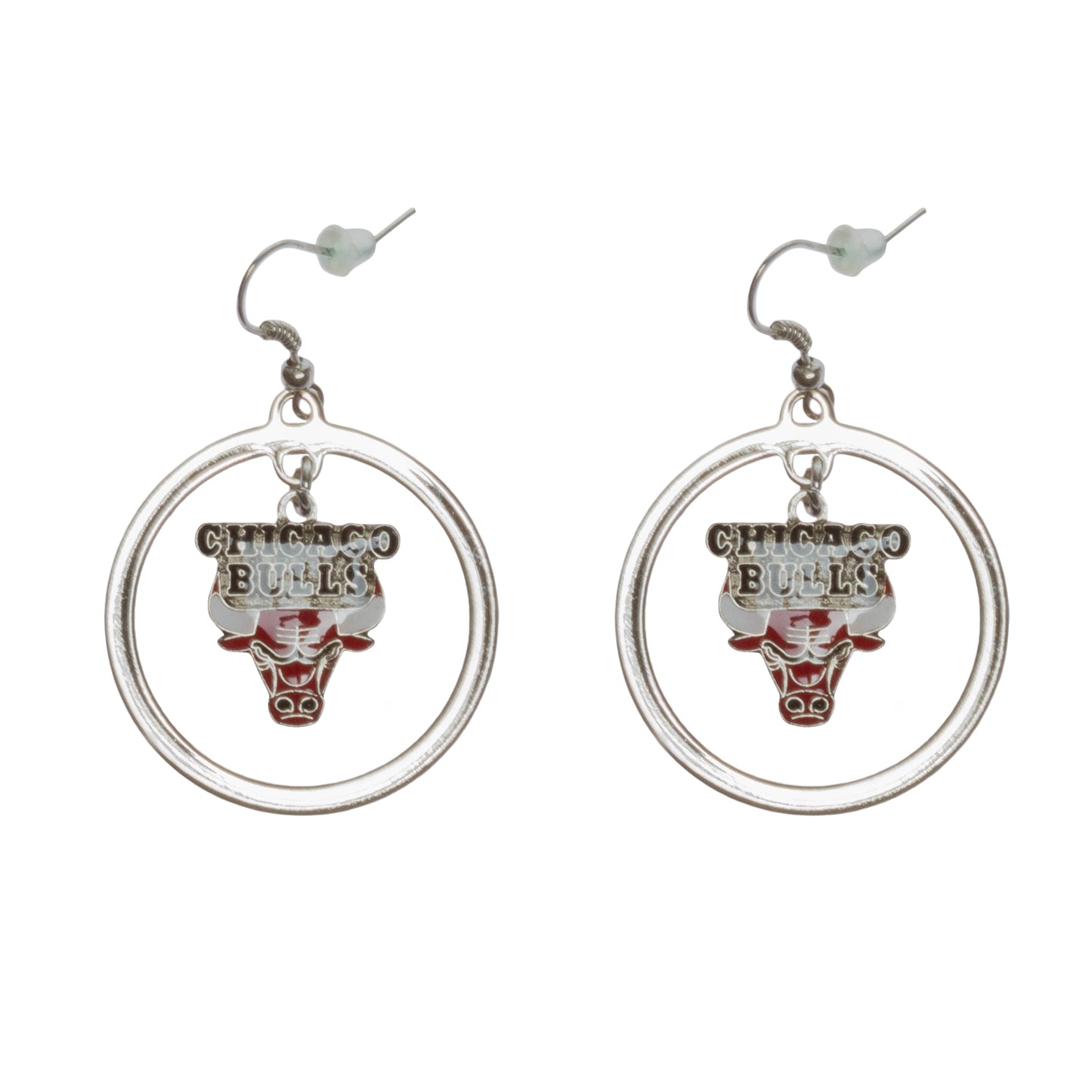 Chicago Bulls Floating Logo Hoop Earrings – Clark Street Sports