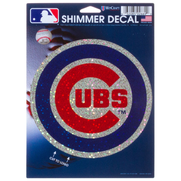 Chicago Cubs Shimmer Bullseye Decal