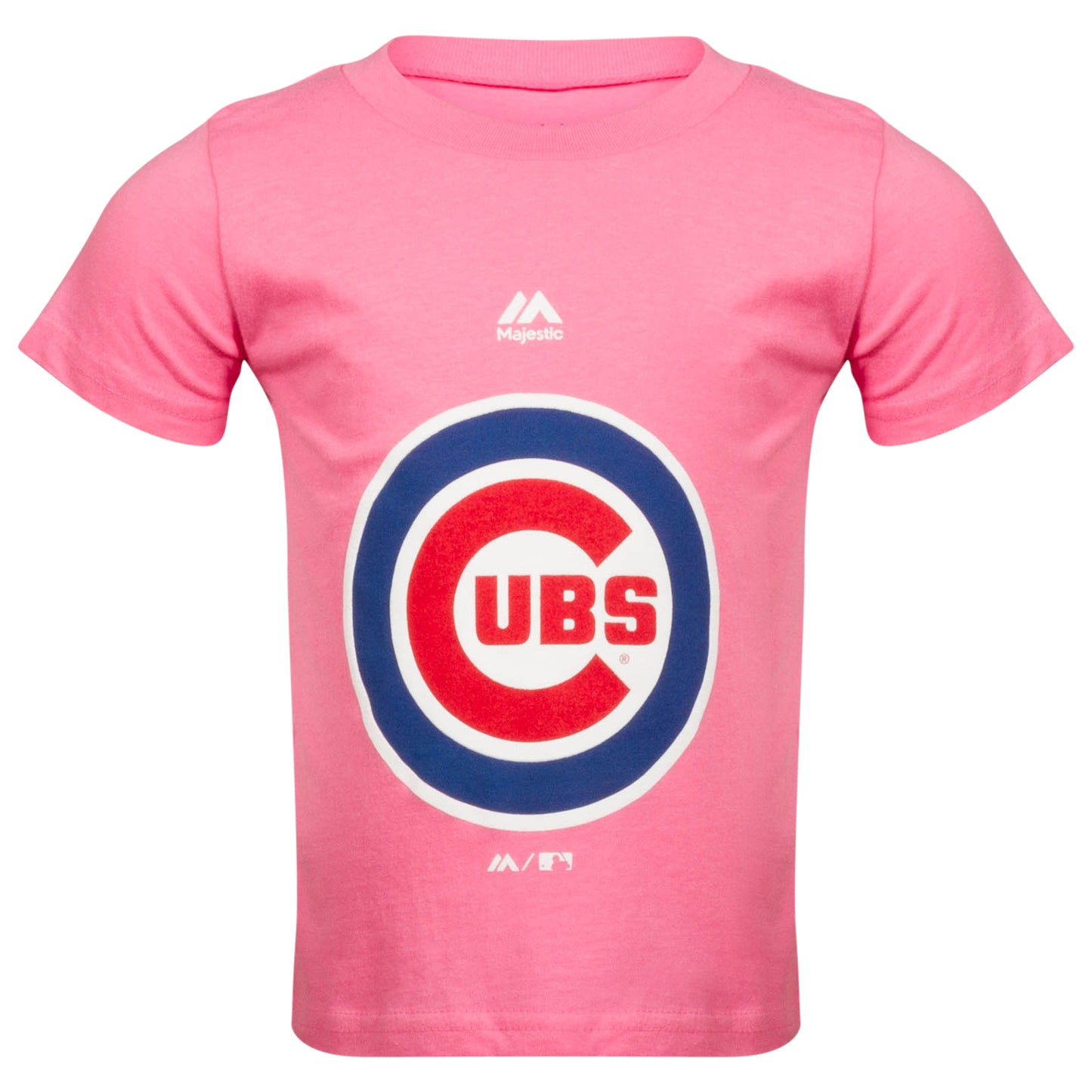 Chicago Cubs Toddler Dark Pink Bullseye Logo Toddler Tee