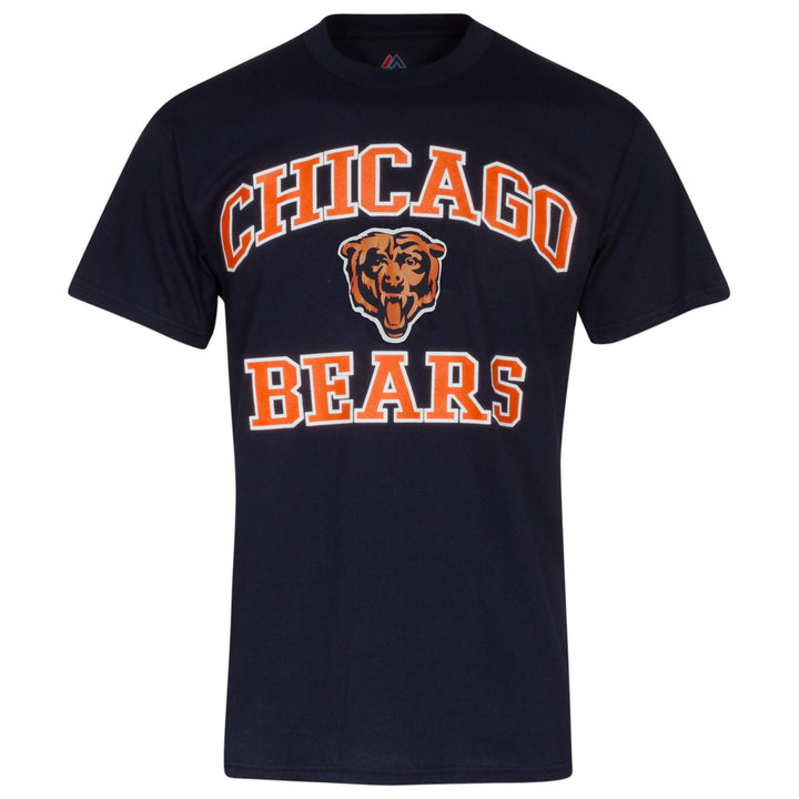 Chicago Bears Mens Navy Heart and Soul Tee