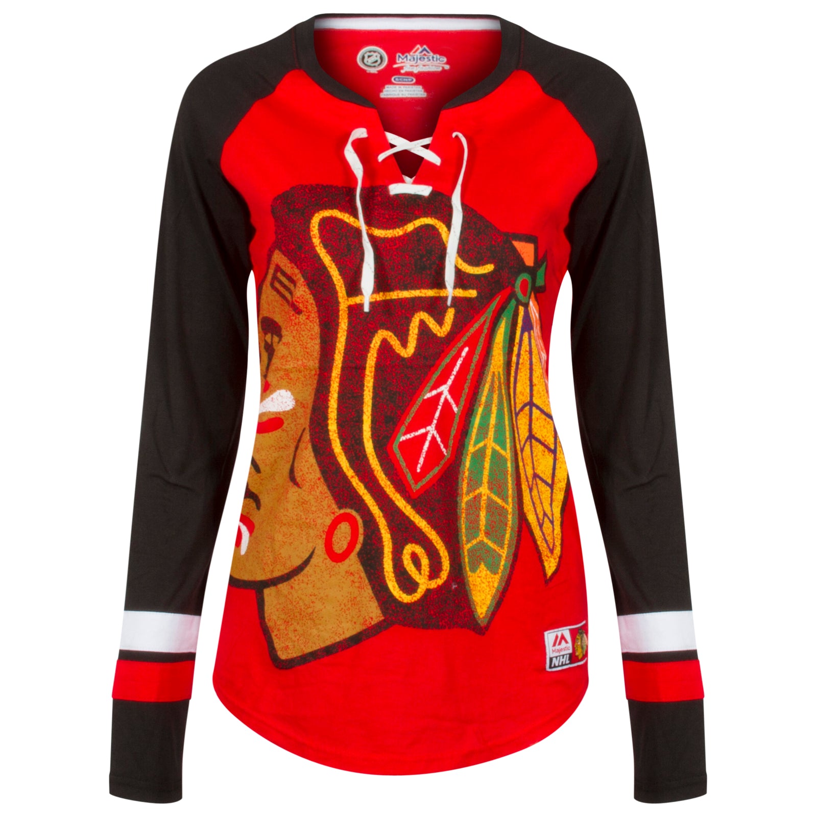 Chicago Blackhawks NHL Mens "Original Six" Tri Blend T Shirt