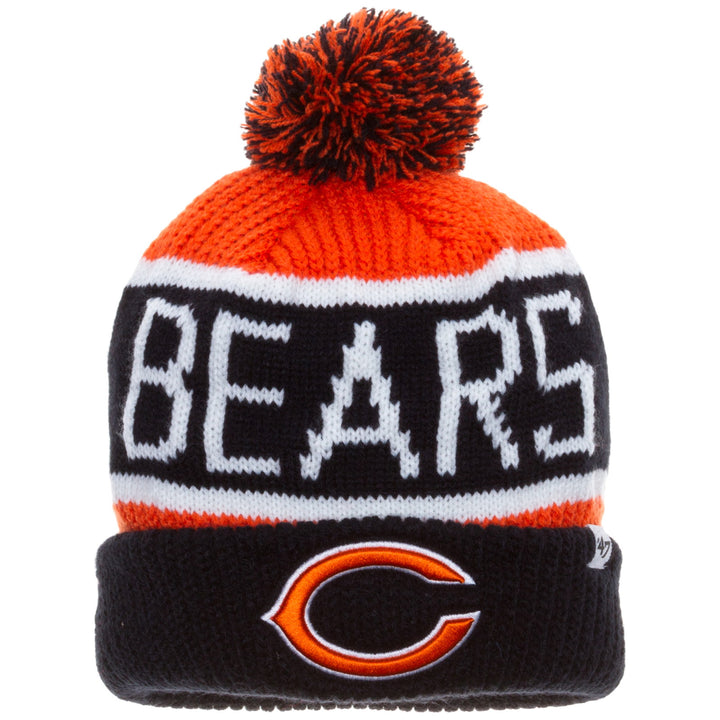 The Bears Beanie with Yarn Pom Pom, Chicago Beanie