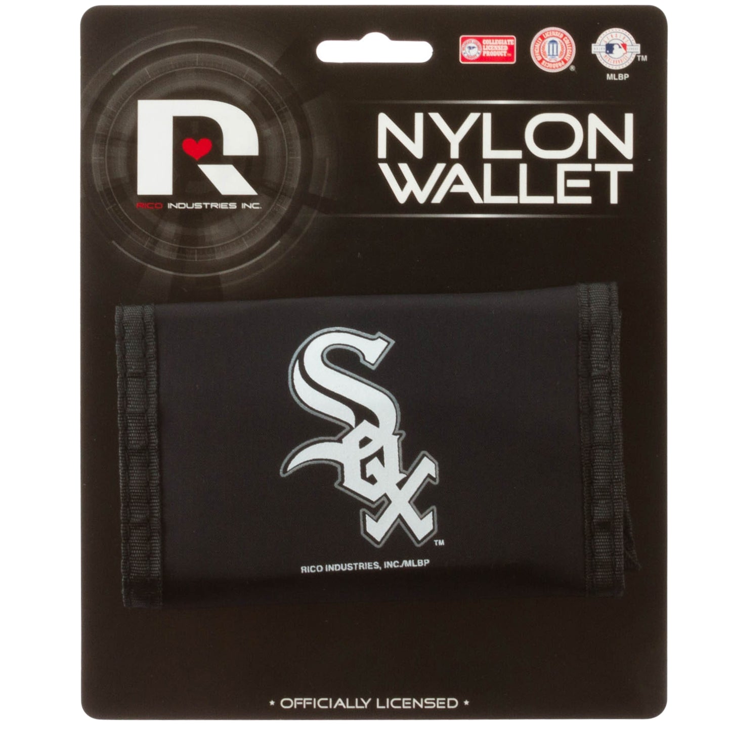 Chicago White Sox Black Nylon Wallet