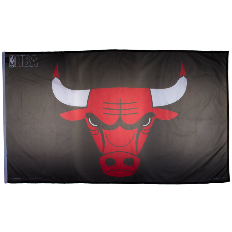 Chicago Bulls Logo Black 3' x 5' Flag