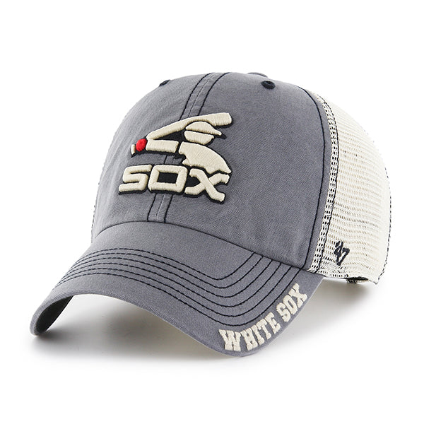 Chicago White Sox Navy and White Mesh Batterman Logo Trucker Style Adjustable Hat