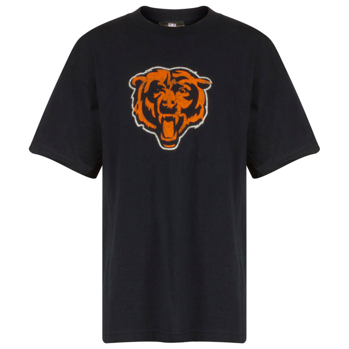 Chicago Bears Youth Navy Angry Bear Face Logo Tee-Shirt Large 14-16
