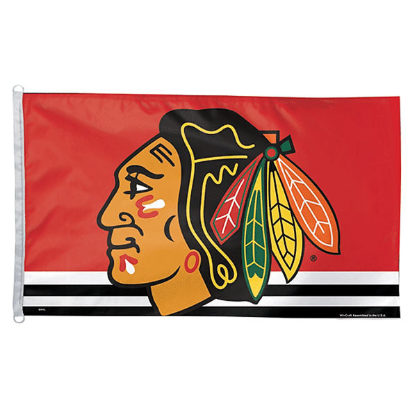 Chicago Blackhawks 3'x5' Indian Head Logo Flag by Wincraft