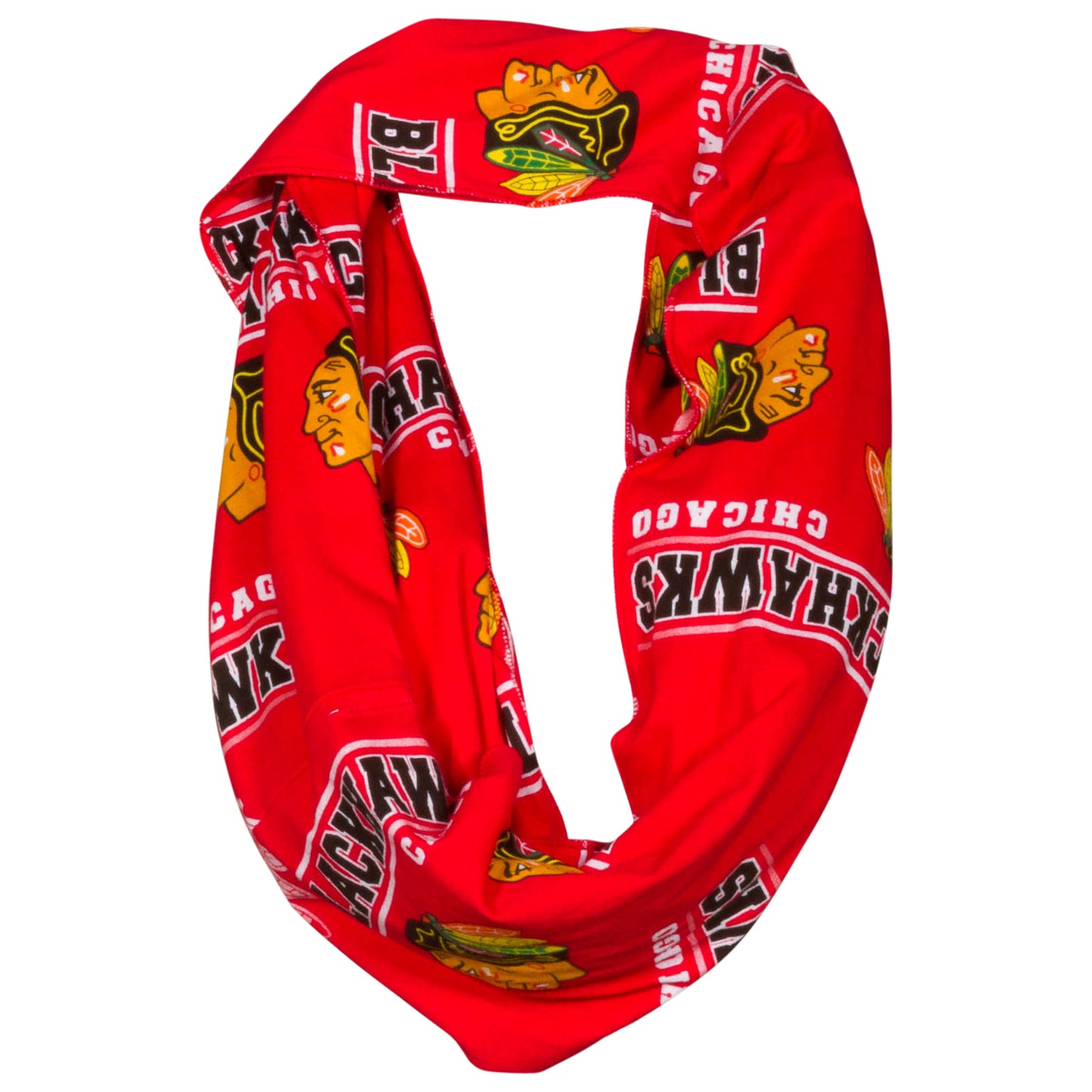 Chicago Blackhawks Red Cotton Infinity Scarf