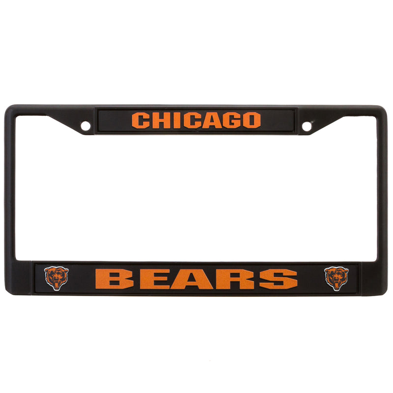 Chicago Bears Black License Plate Frame