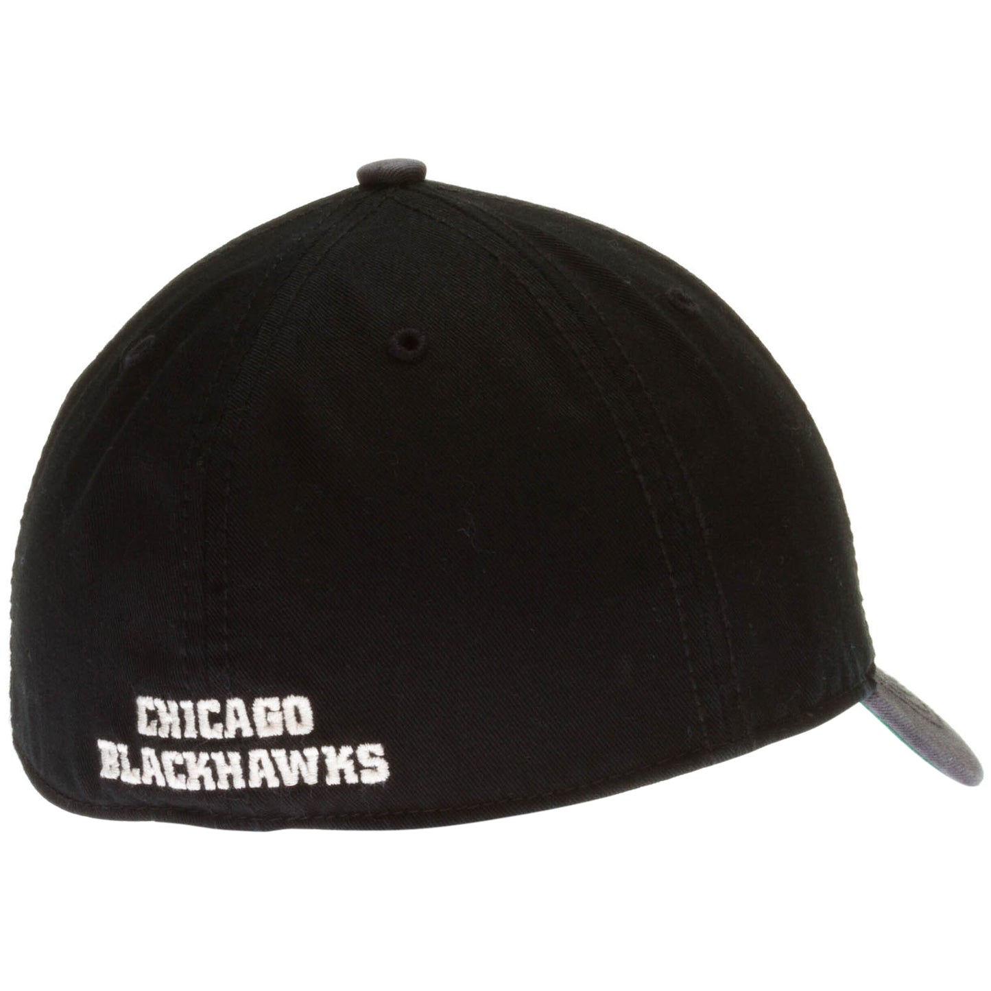 Chicago Blackhawks Grey and Black Primary Logo Franchise Fitted Hat
