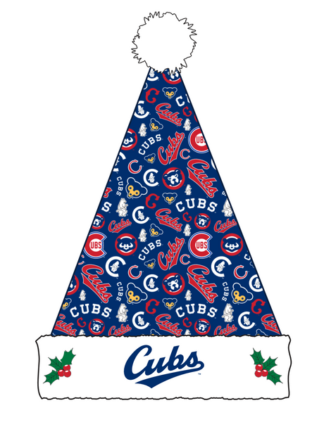 Chicago Cubs Ugly Sweater Pattern Santa Hat – Clark Street Sports
