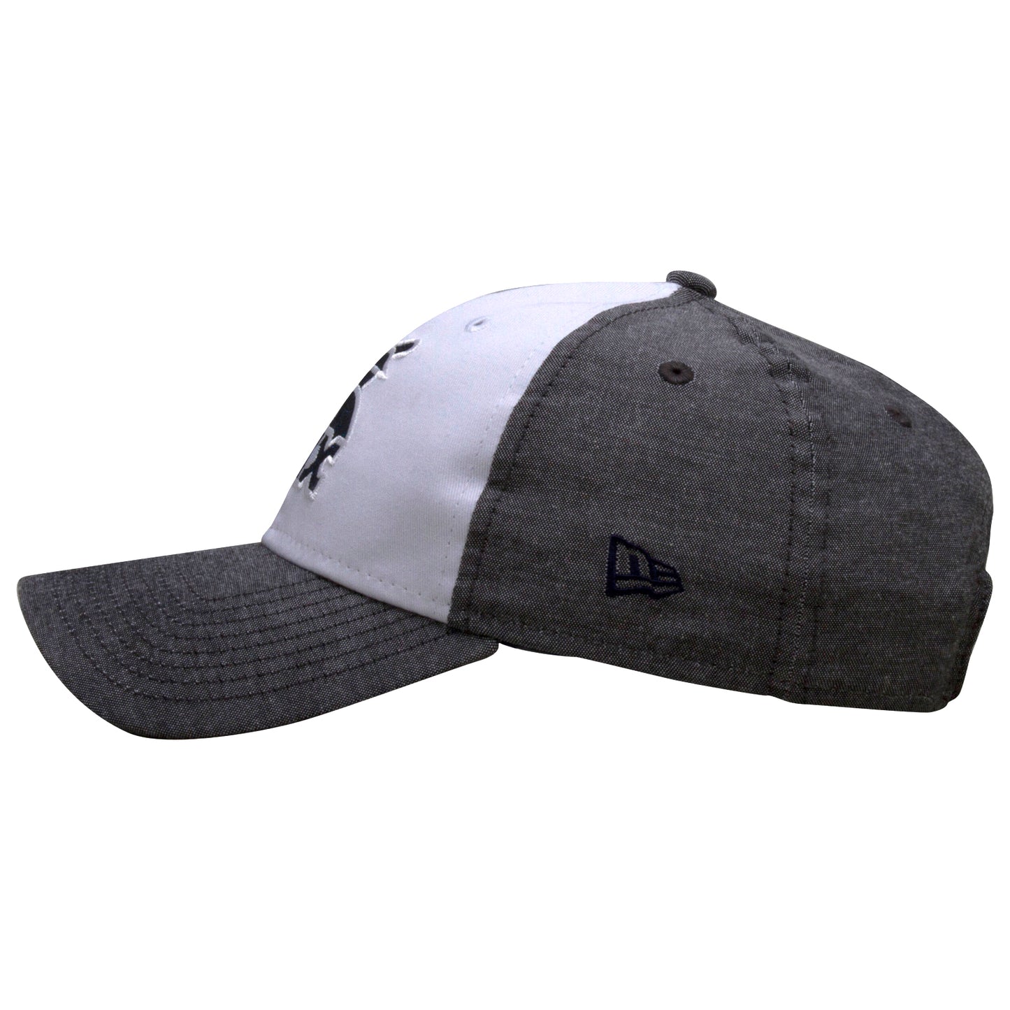 Chicago White Sox Women's White and Grey Glitter Batterman Logo Adjustable Hat