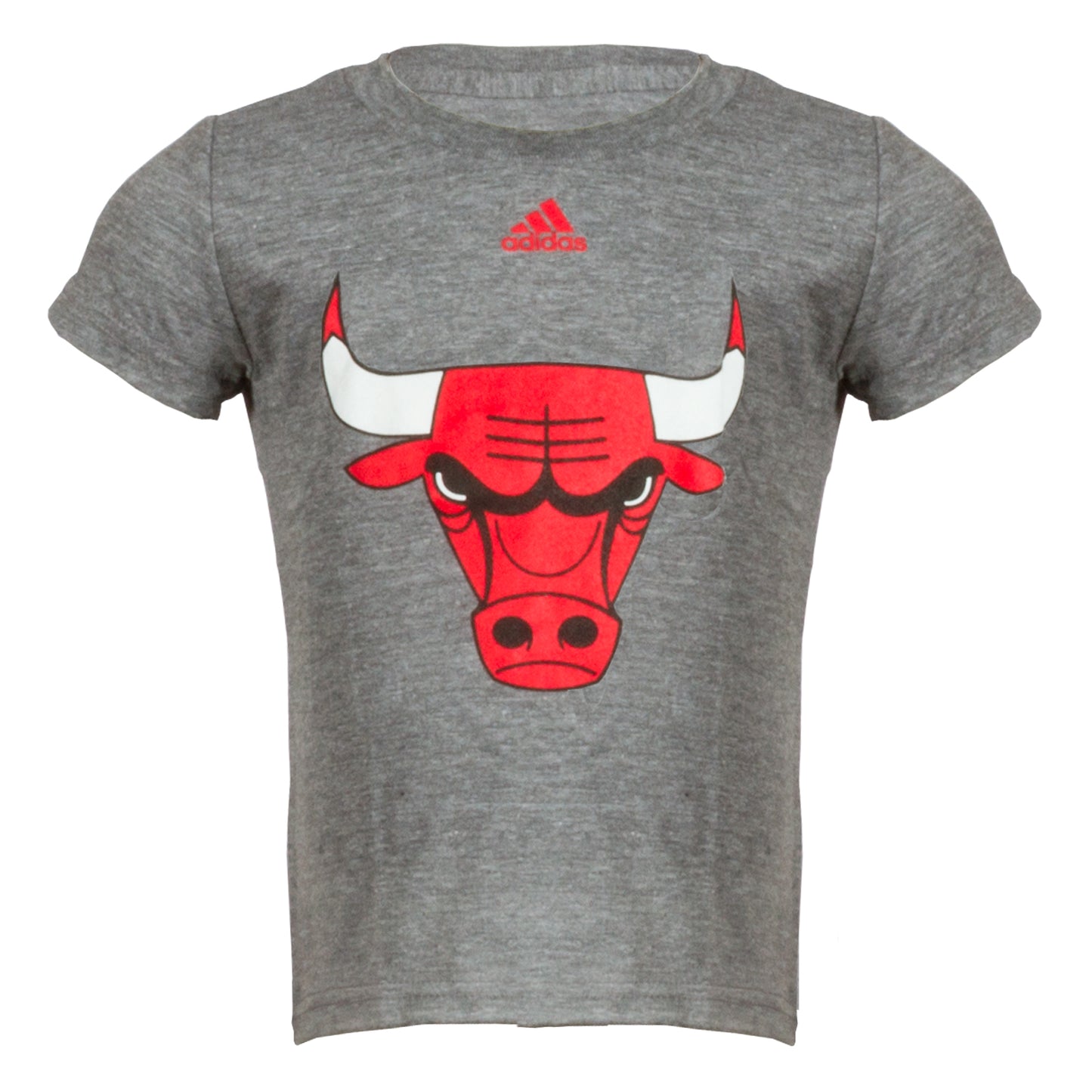 Chicago Bulls Toddler Heather Grey Primary Logo Tee