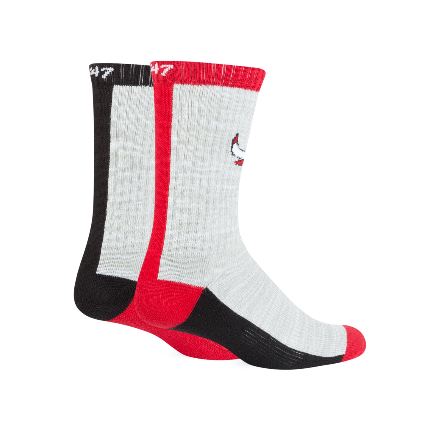 Chicago Bulls Grey/ Black and Red 47 Socks