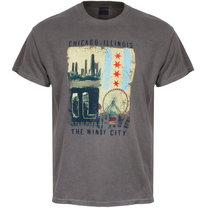 Chicago Skyline Design Unisex T-Shirt