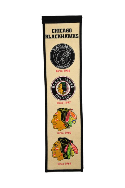 Chicago Blackhawks Cream Heritage Banner