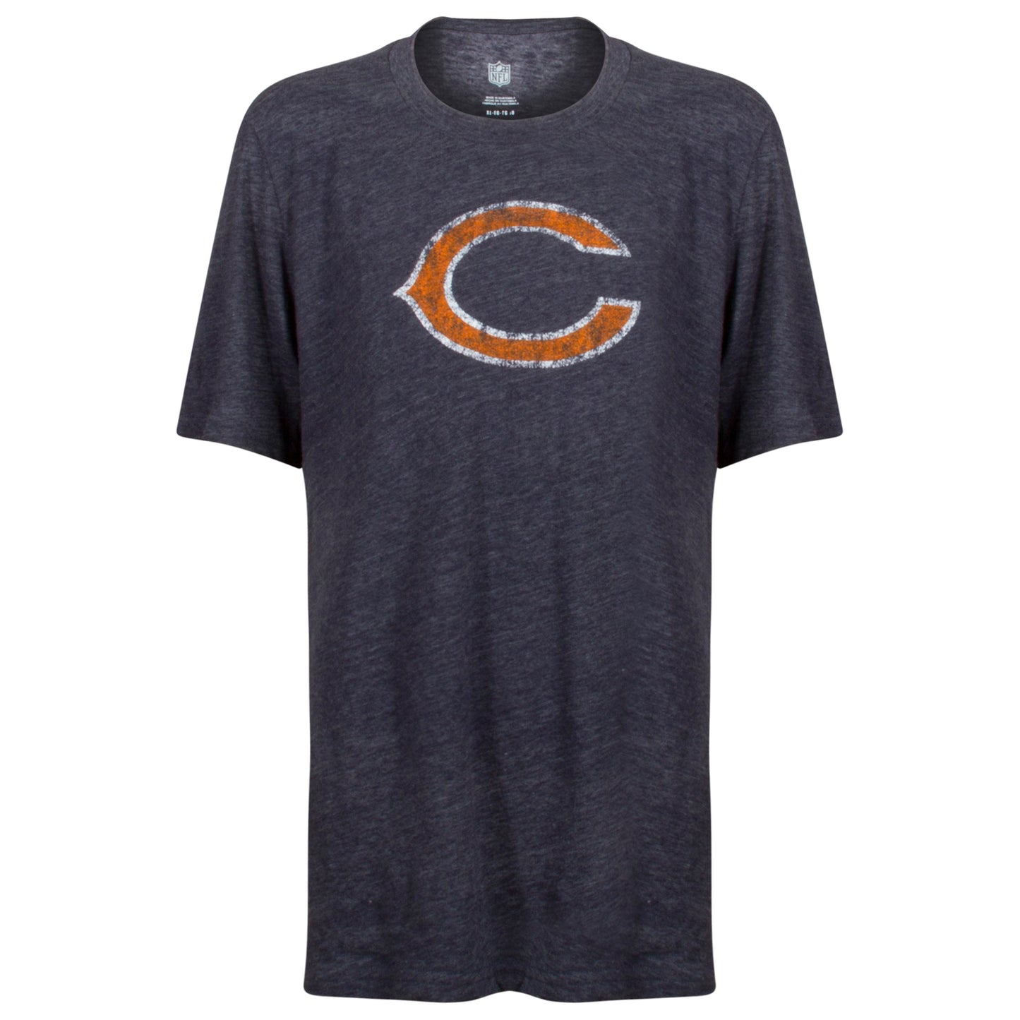 Chicago Bears Youth Navy Distressed "C" Logo Tri-Blend Tee