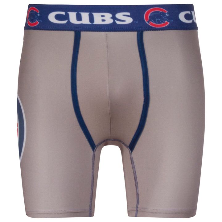 Chicago Cubs Men's Grey and Royal Boxer Briefs