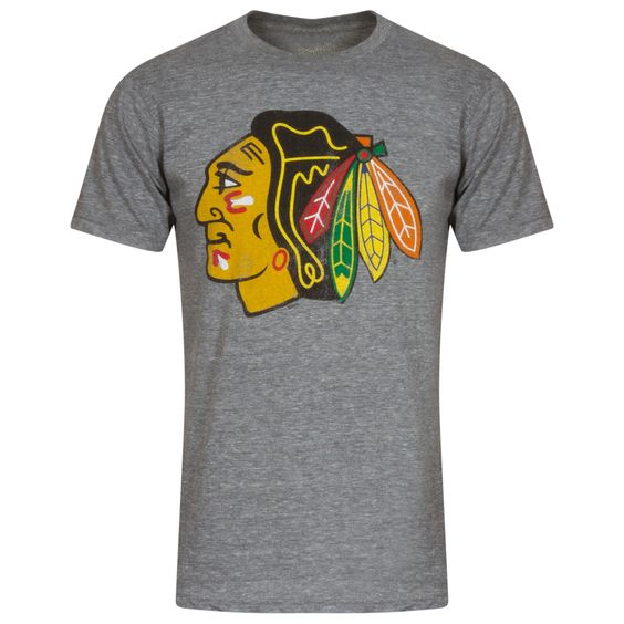 Chicago Blackhawks Grey Youth Triblend Primary Logo