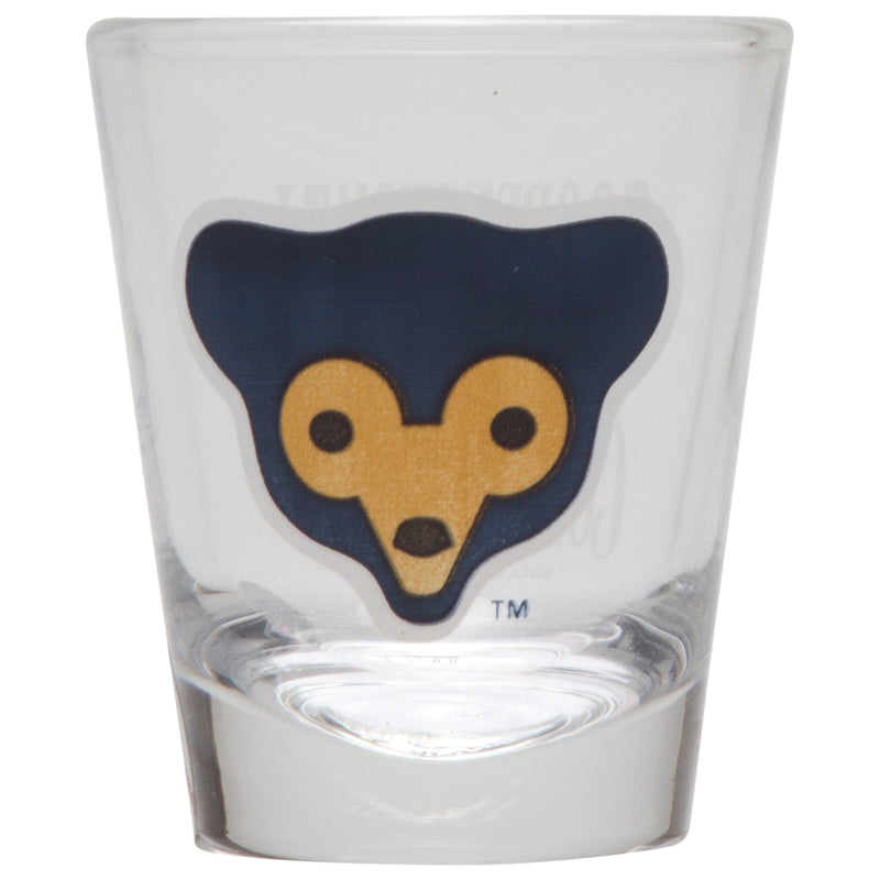 Chicago Cubs Clear 1969 Cub Face Logo Shot Glass