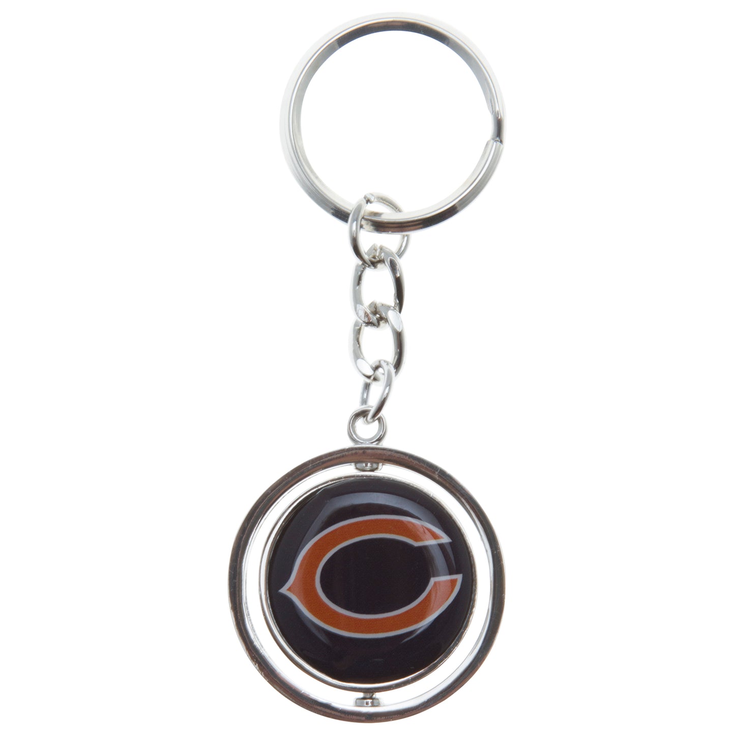 Chicago Bears "C" Logo and Helmet Spinning Pendant Keychain