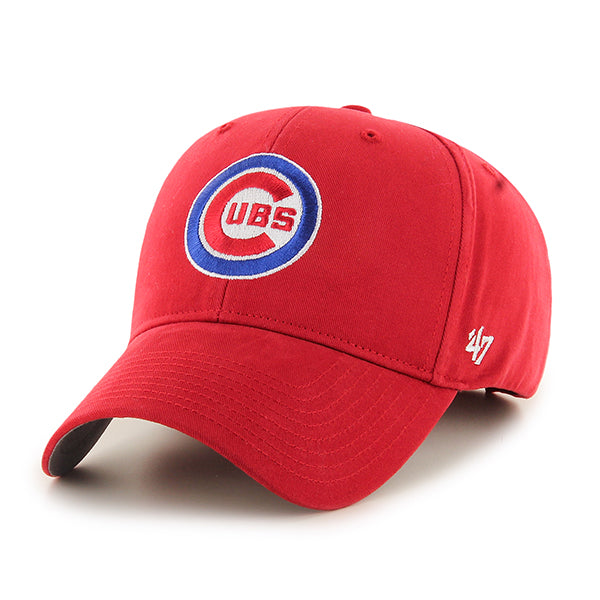Chicago Cubs Logo Red 47' MVP Adjustable Hat - Youth