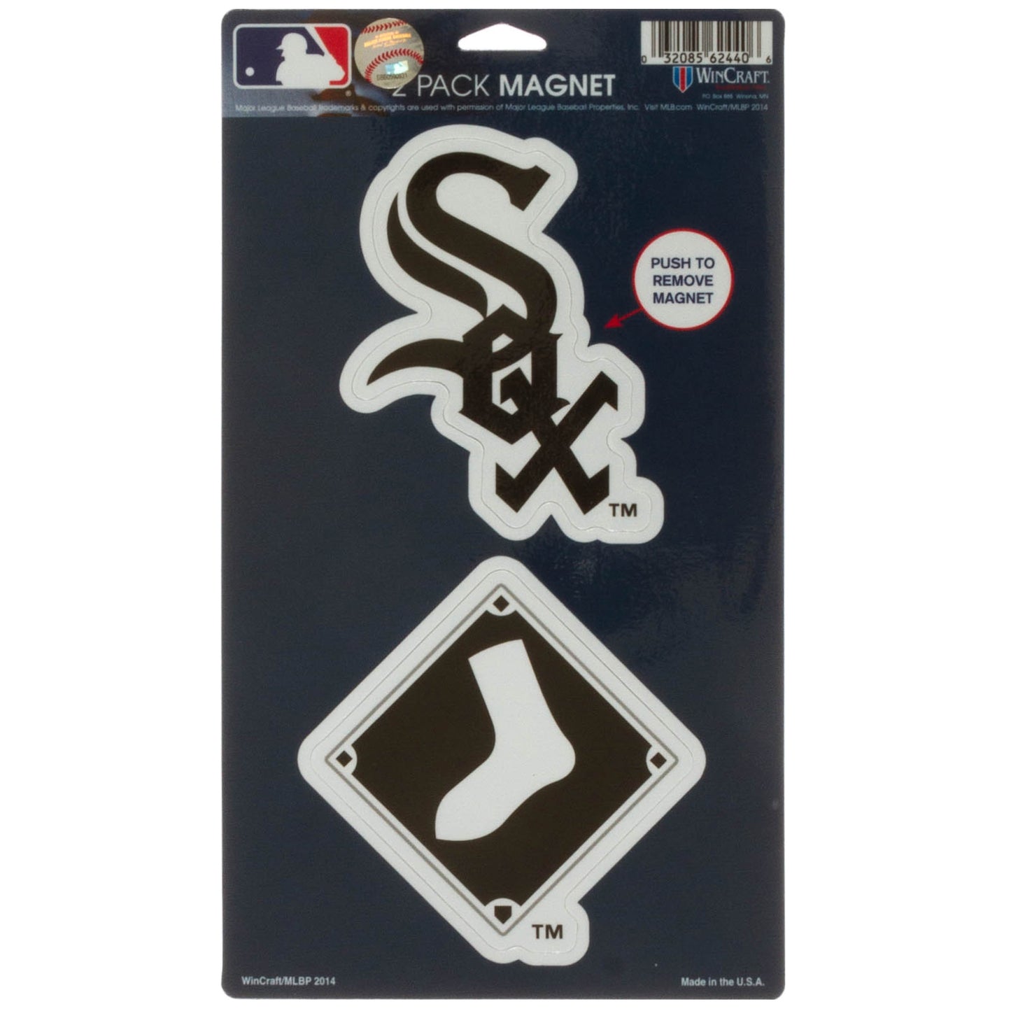 Chicago White Sox 2-Pack Die-Cut Magnet Set