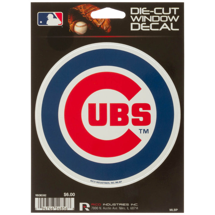 Chicago Cubs Bullseye Logo Medium Die-Cut Sticker