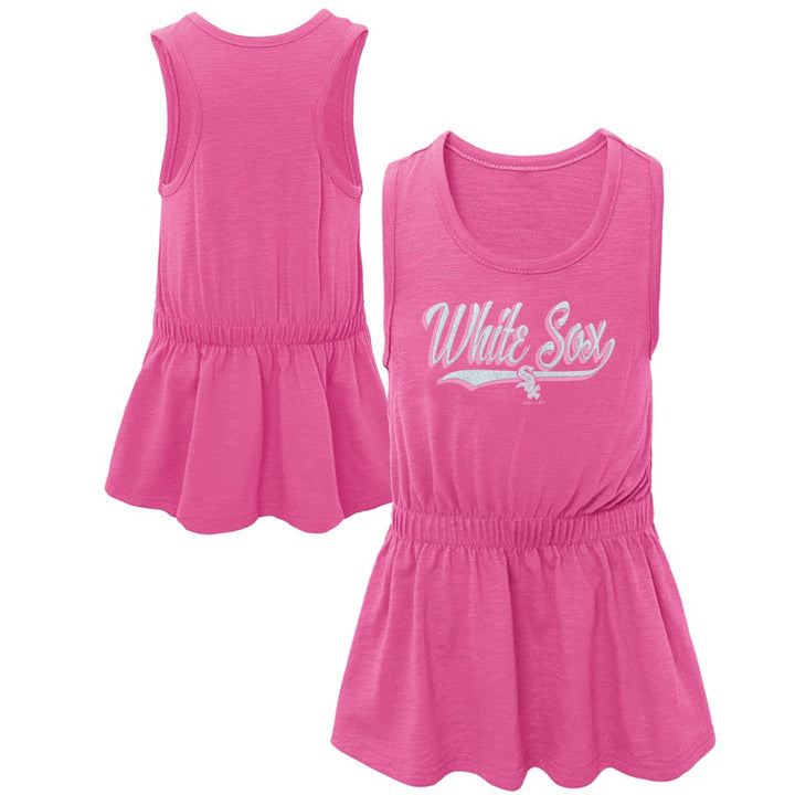 Chicago White Sox Pink Girls 4-7 Shout Dress - Clark Street Sports