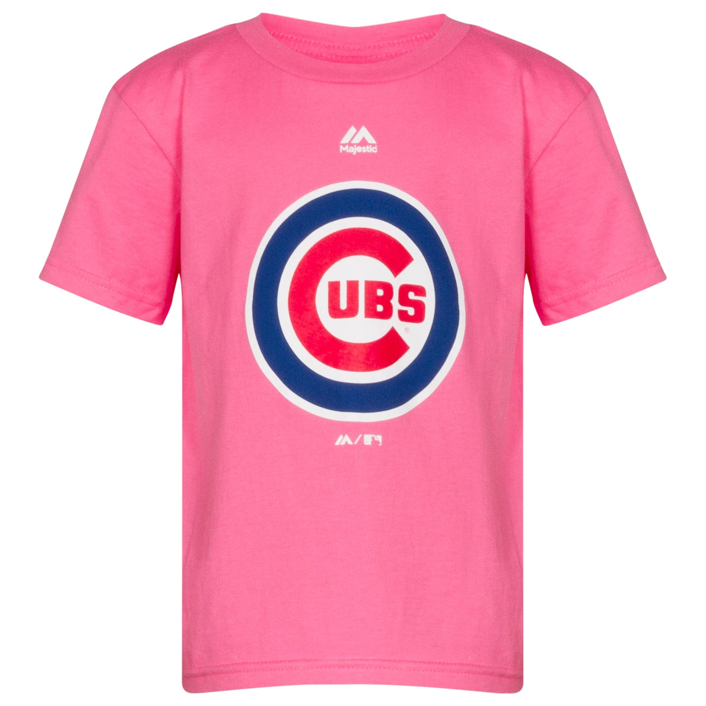 Chicago Cubs Boys/Girls 4-6 Pink Bullseye Tee