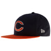 Chicago Bears Navy and Orange 2015 NFL Draft Fitted Flat Bill Hat