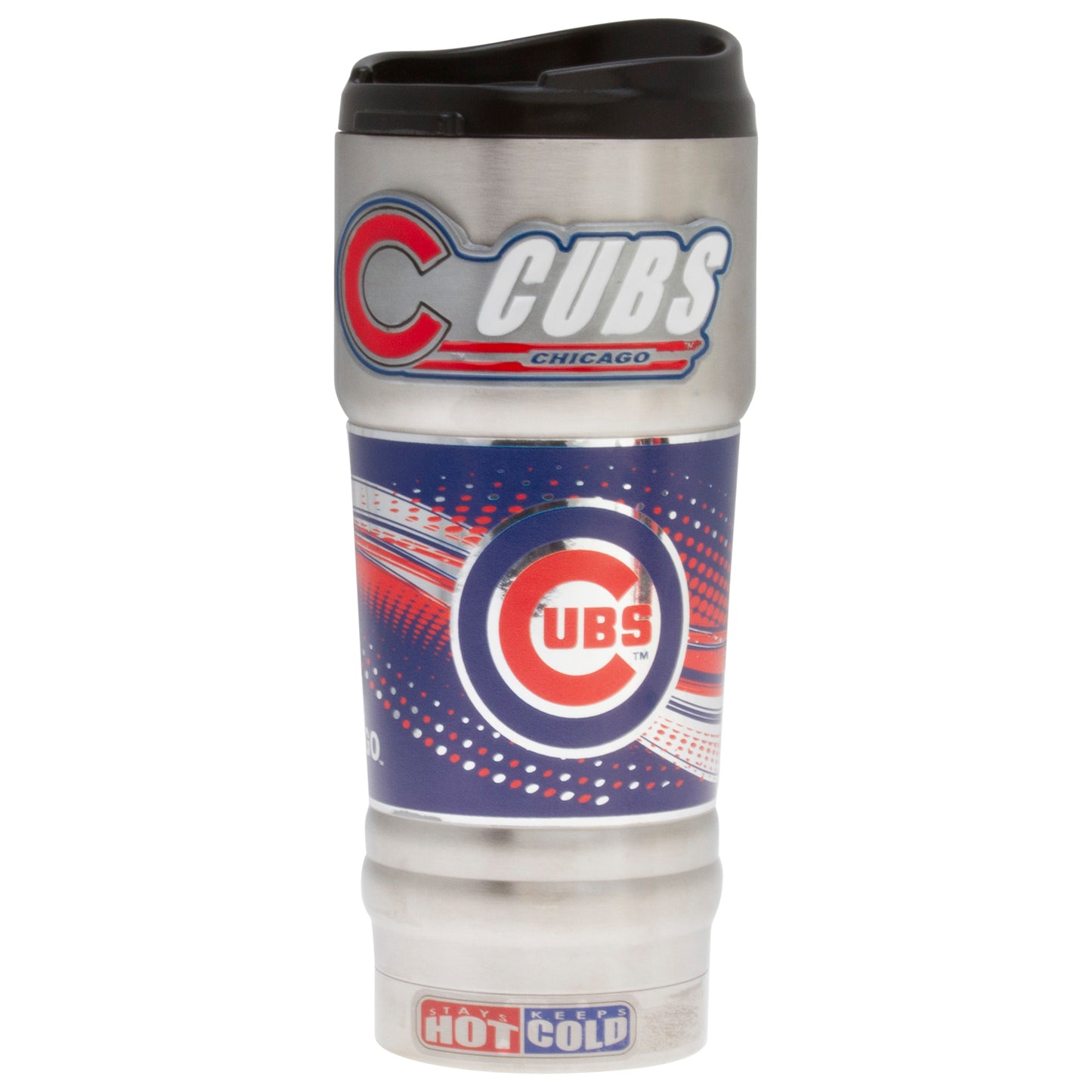Chicago Cubs Stainless Steel Raised Logo Coffee 18 oz. Tumbler