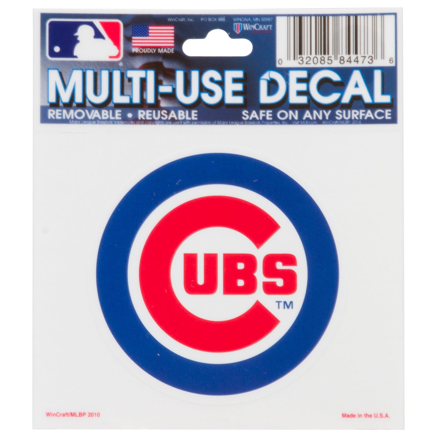 Chicago Cubs 3" x 4" Bullseye Logo Ultra Multi-Use Decal