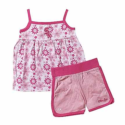 Chicago White Sox Infant Pink Shorts & Tank 2-Piece Set by Knights Apparel