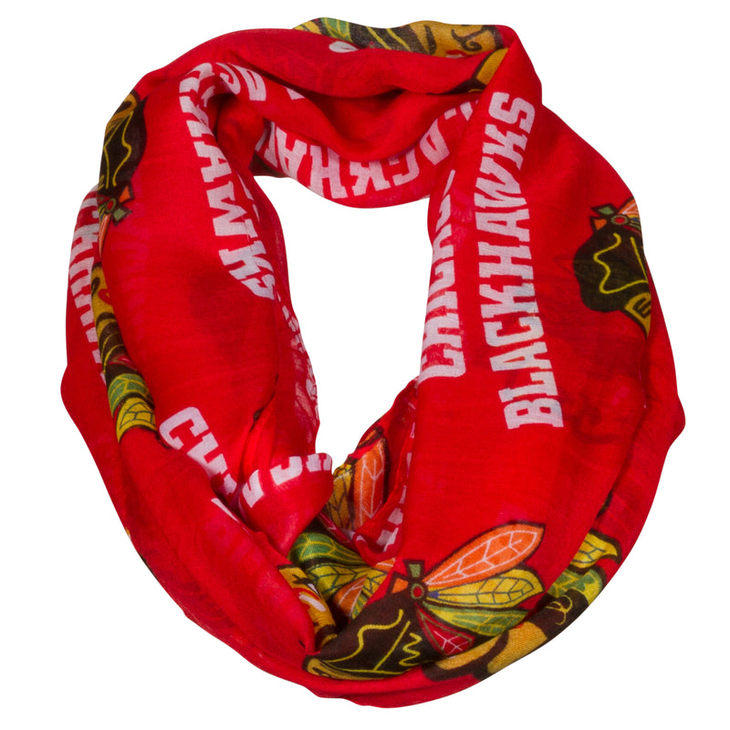 Chicago Blackhawks Sheer Infinity Scarf