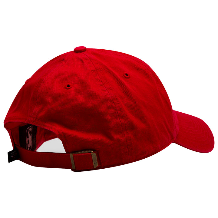 Chicago Bulls Red Primary Logo Clean Up Adjustable Hat